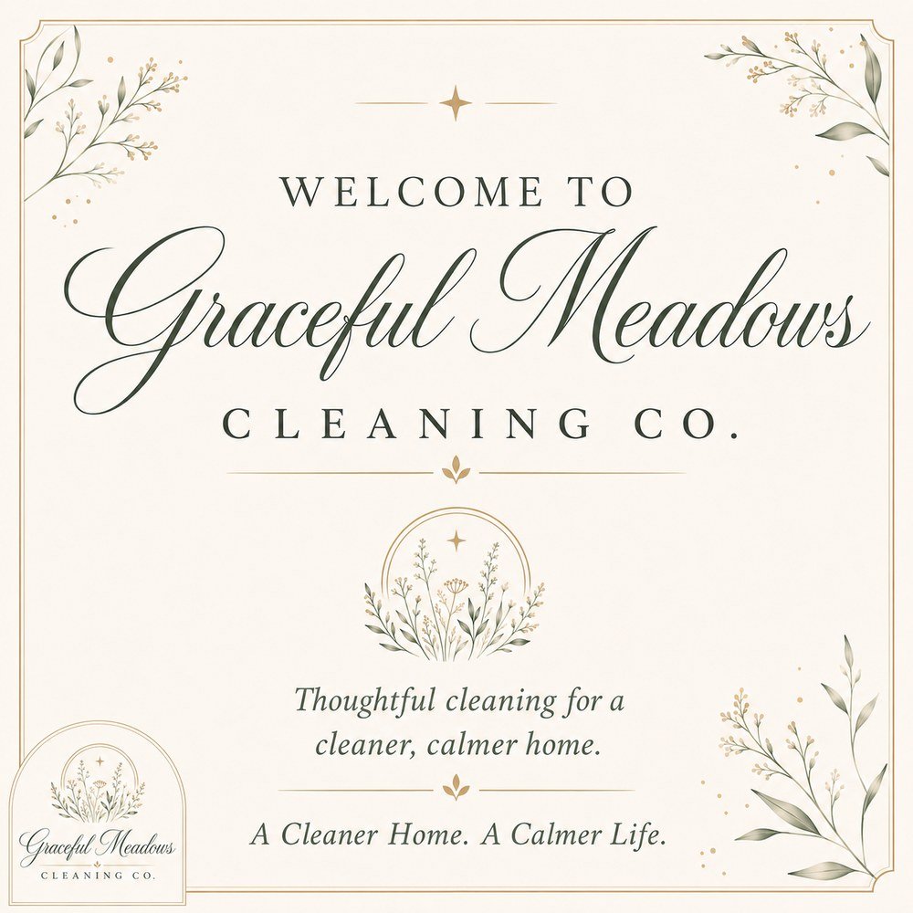 Graceful Meadows botanical welcome artwork